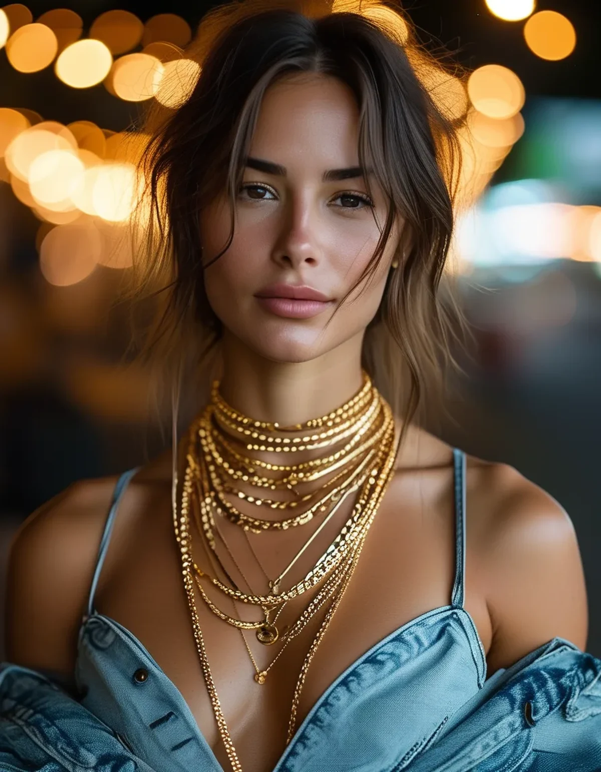 The Jewelry Layering Trick That Makes Athleisure Read as Date Night, Not Gym