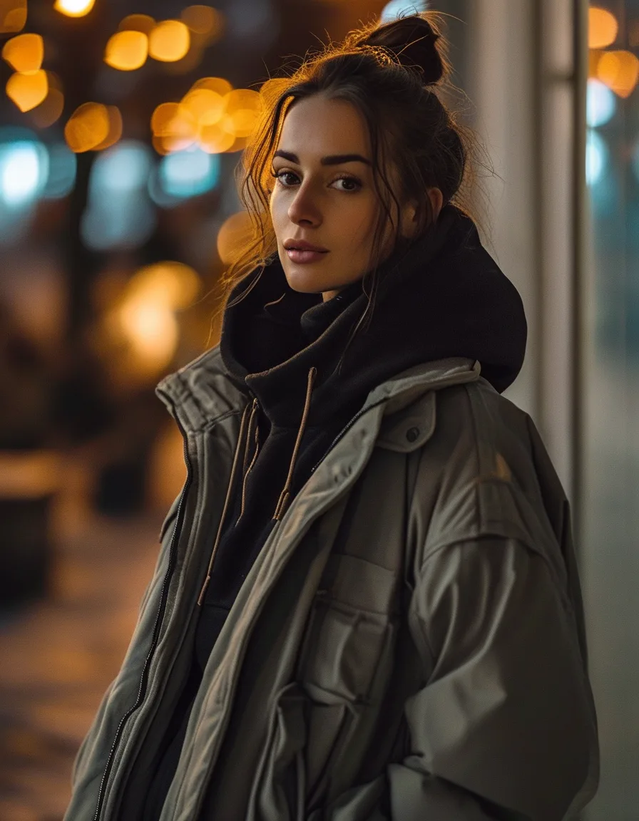 How to Style an Athleisure Date Night Outfit When It's Actually Cold Out